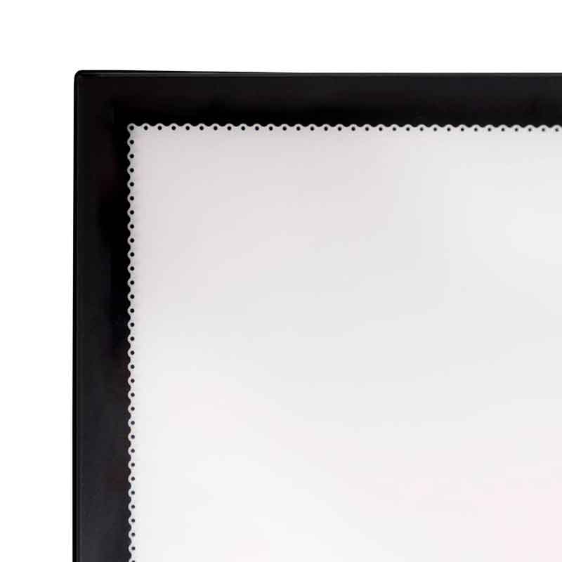 QUADRO LED PRETO ULTRA FINO